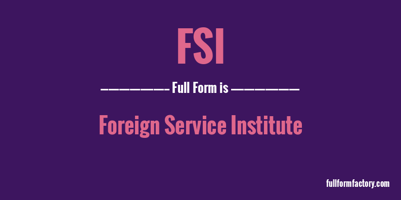 fsi-full-form