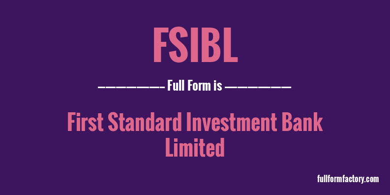 fsibl-full-form