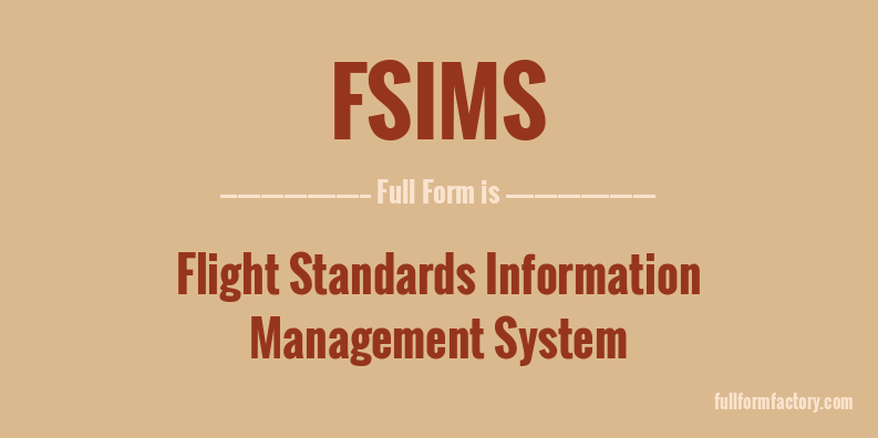 fsims-full-form
