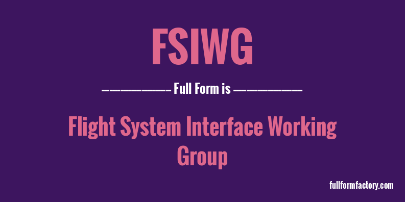 fsiwg-full-form