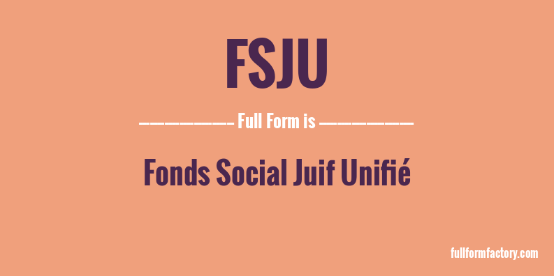 fsju-full-form