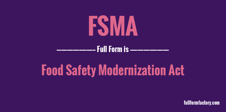fsma-full-form