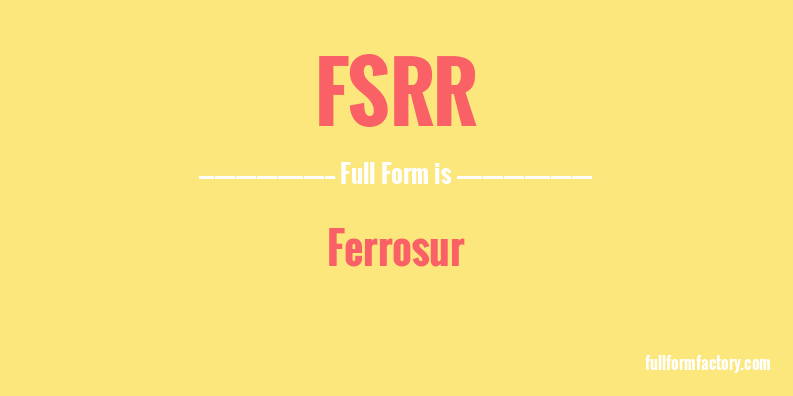 fsrr-full-form
