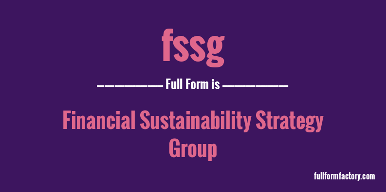 fssg-full-form