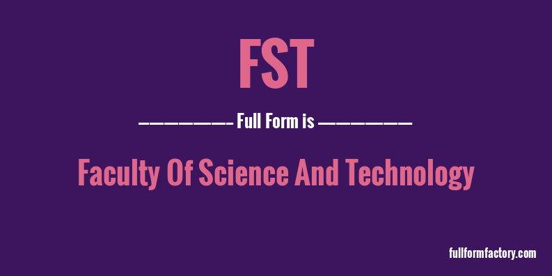 fst-full-form