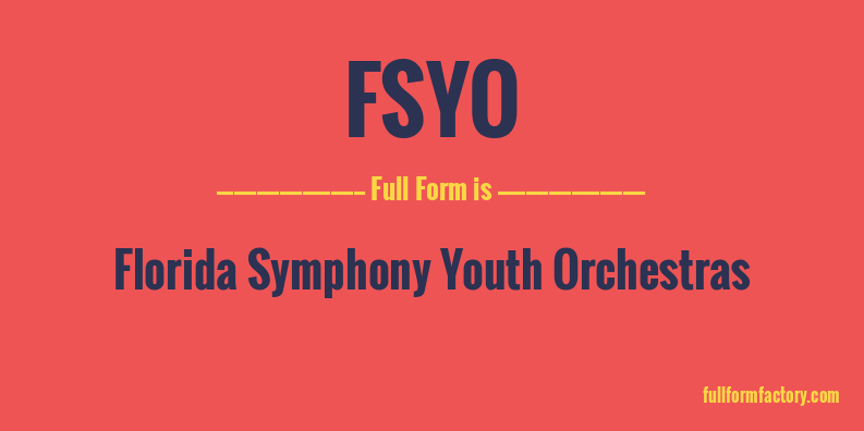 fsyo-full-form