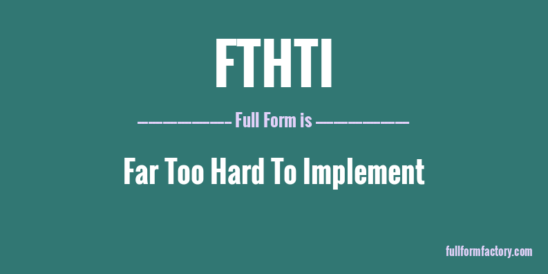 fthti-full-form