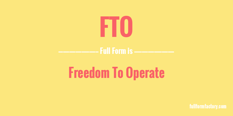 fto-full-form