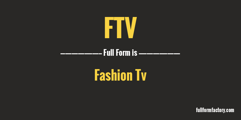 ftv-full-form