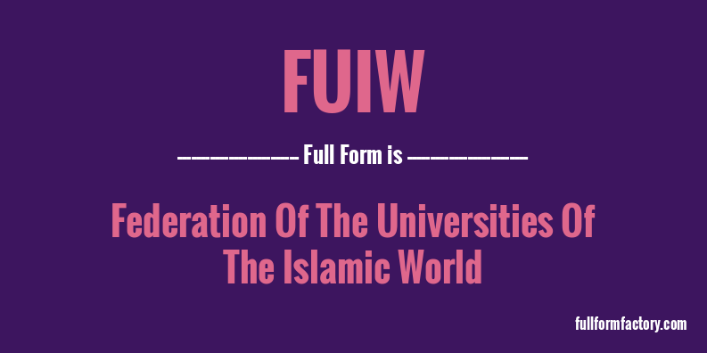 fuiw-full-form