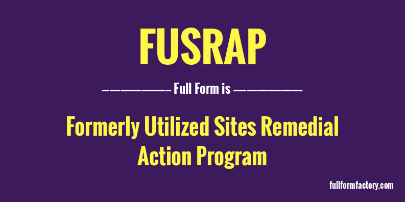 fusrap-full-form