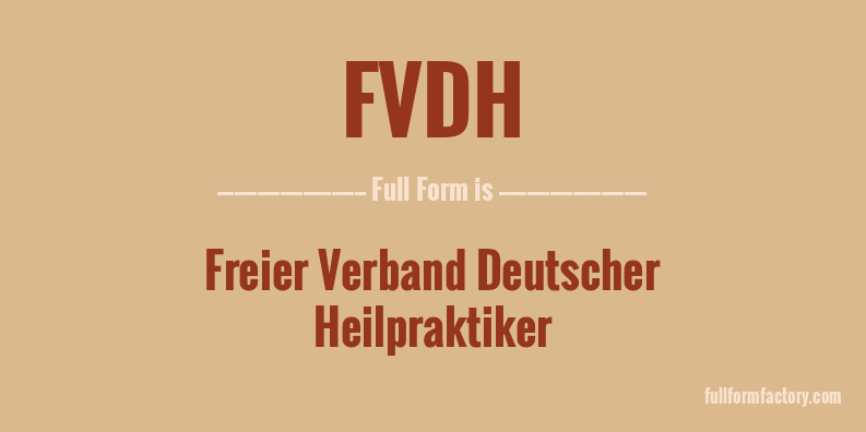 fvdh-full-form