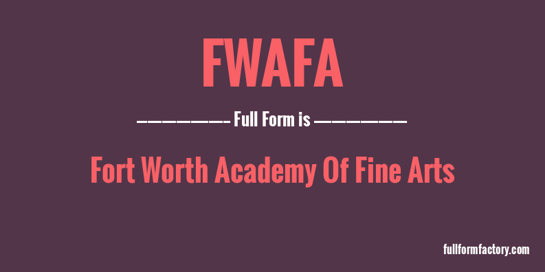 fwafa-full-form