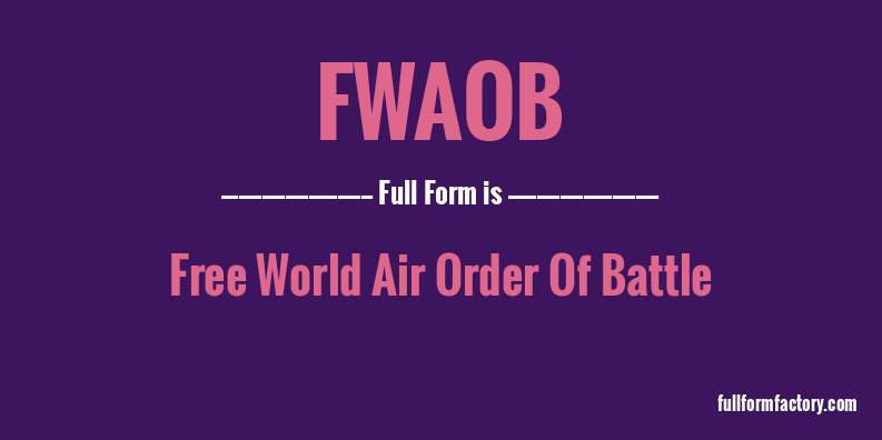 fwaob-full-form