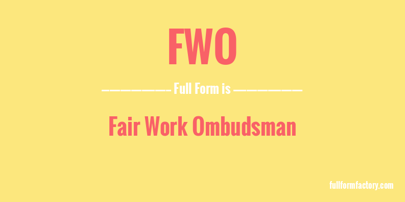 fwo-full-form