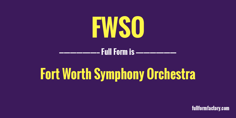 fwso-full-form