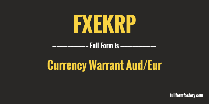 fxekrp-full-form