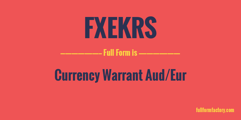 fxekrs-full-form
