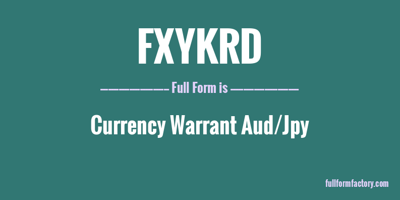 fxykrd-full-form