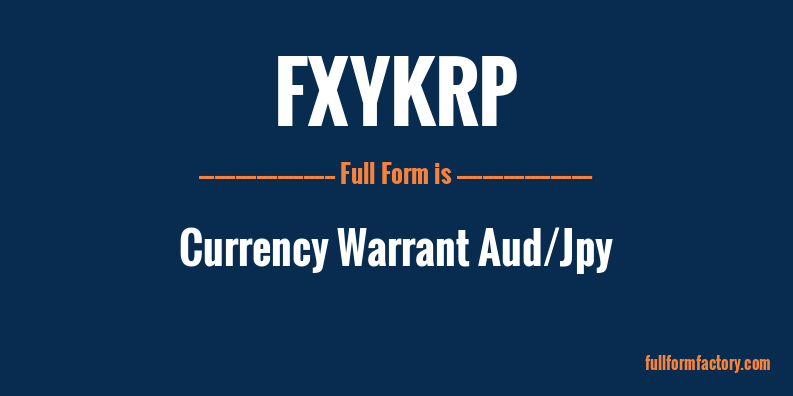 fxykrp-full-form