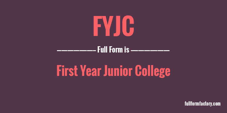 fyjc-full-form