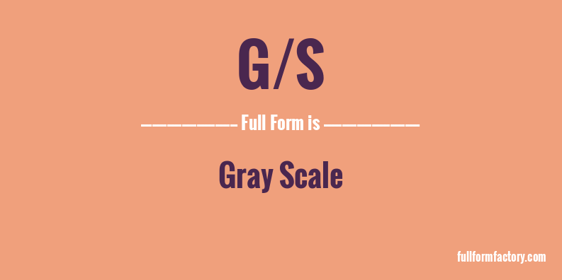g/s-full-form