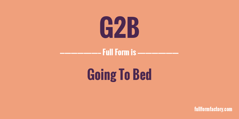 g2b-full-form