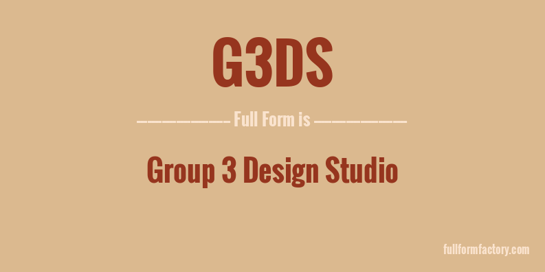 g3ds-full-form