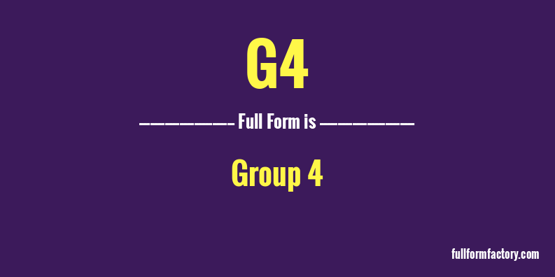 g4-full-form