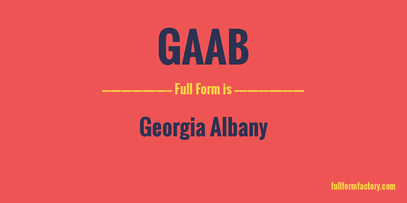 gaab-full-form