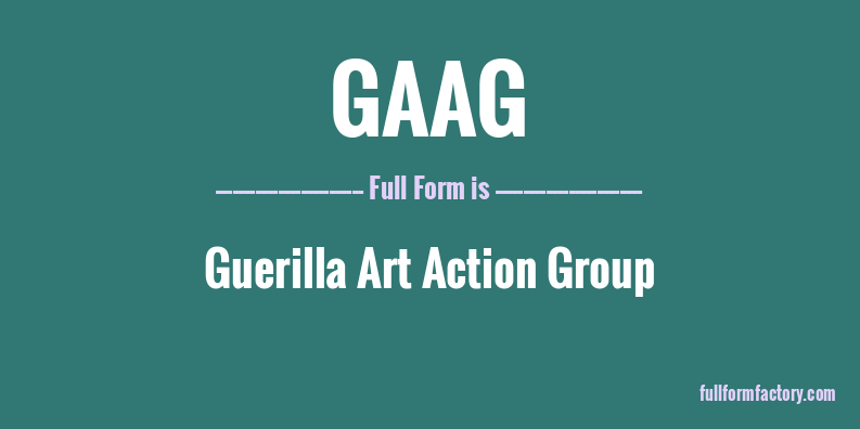 gaag-full-form