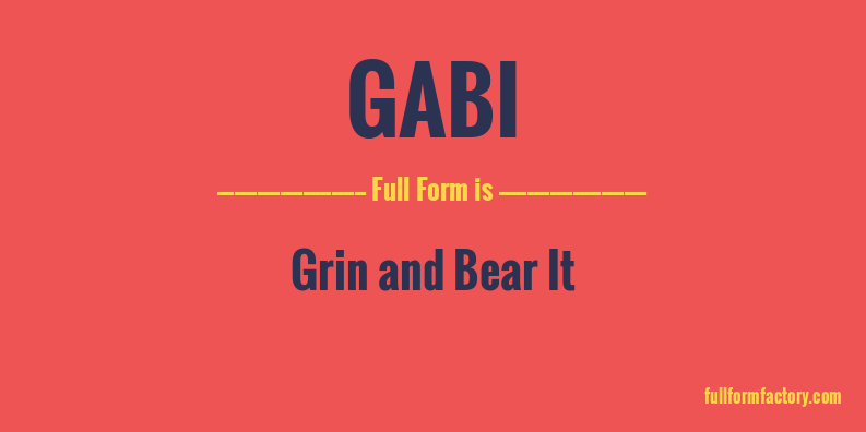 gabi-full-form