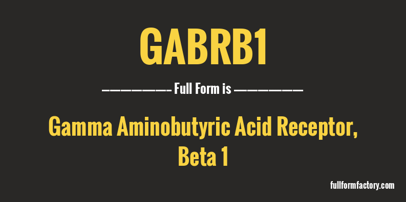gabrb1-full-form