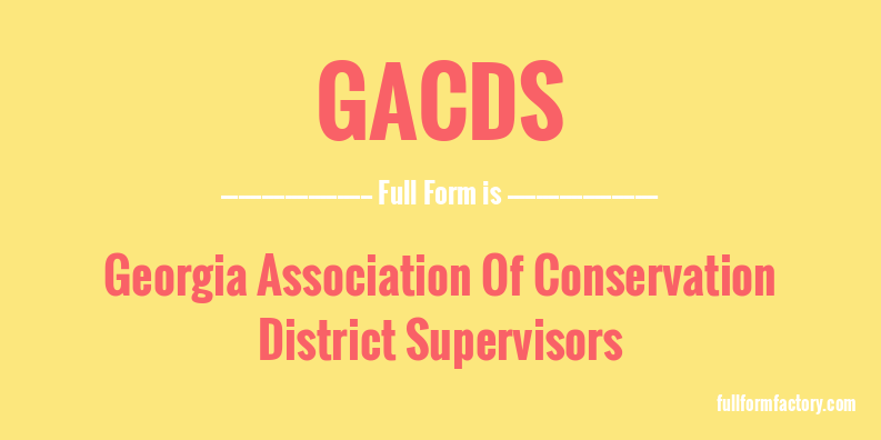 gacds-full-form