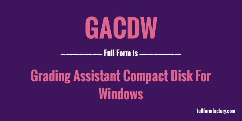 gacdw-full-form