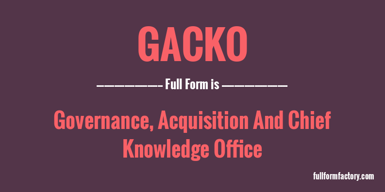 gacko-full-form