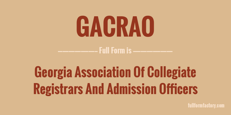 gacrao-full-form