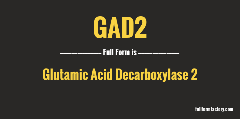 gad2-full-form
