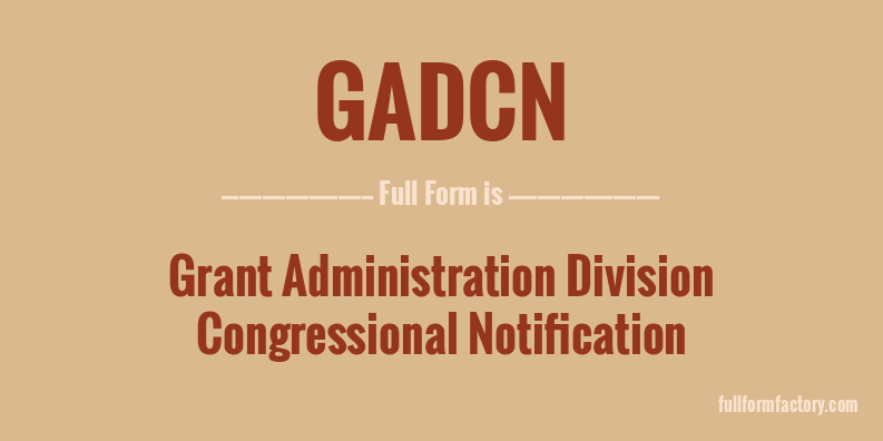 gadcn-full-form