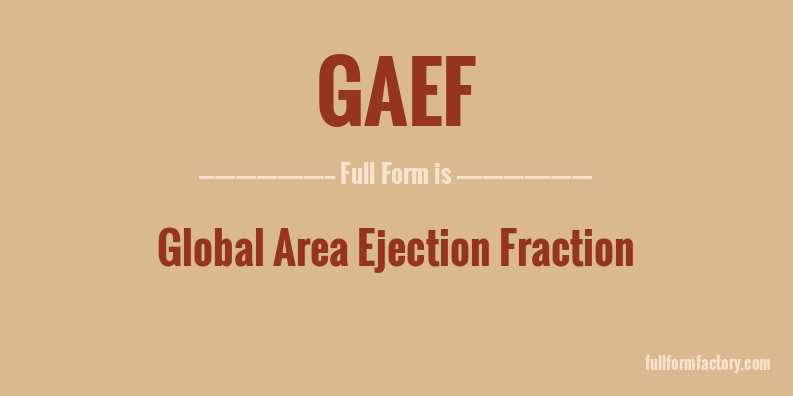 gaef-full-form