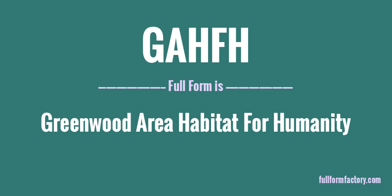 gahfh-full-form