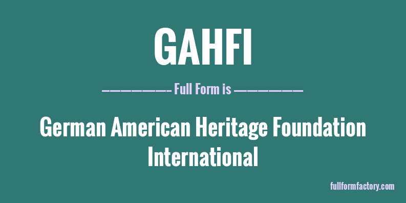 gahfi-full-form