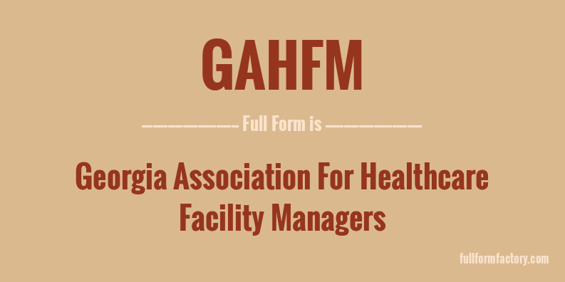 gahfm-full-form