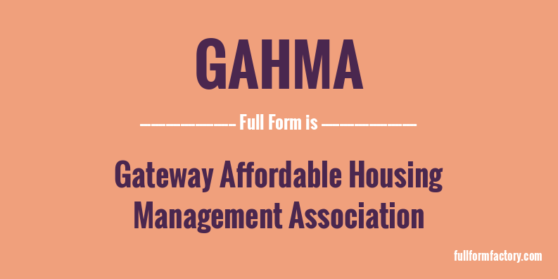 gahma-full-form