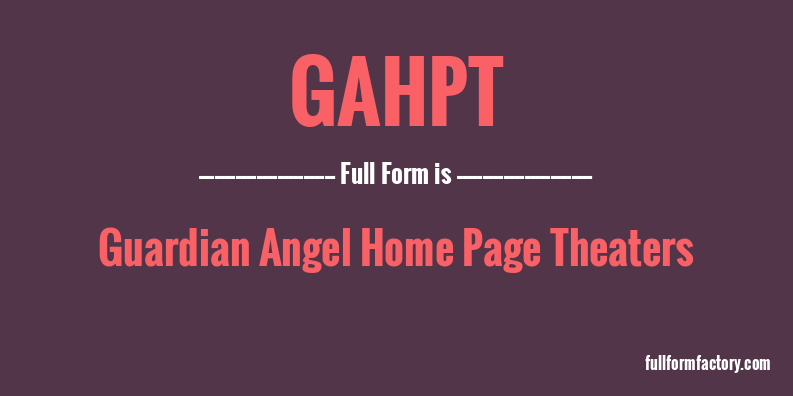 gahpt-full-form