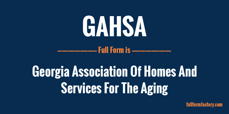 gahsa-full-form