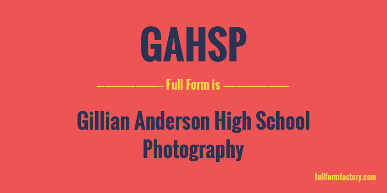 gahsp-full-form