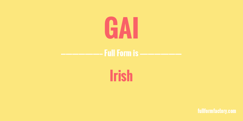 gai-full-form