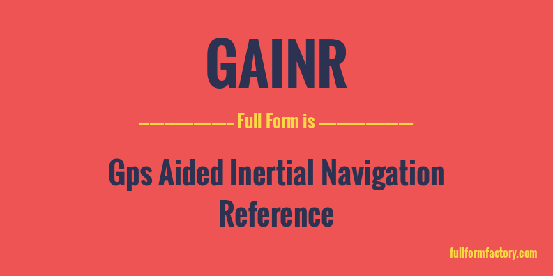 gainr-full-form