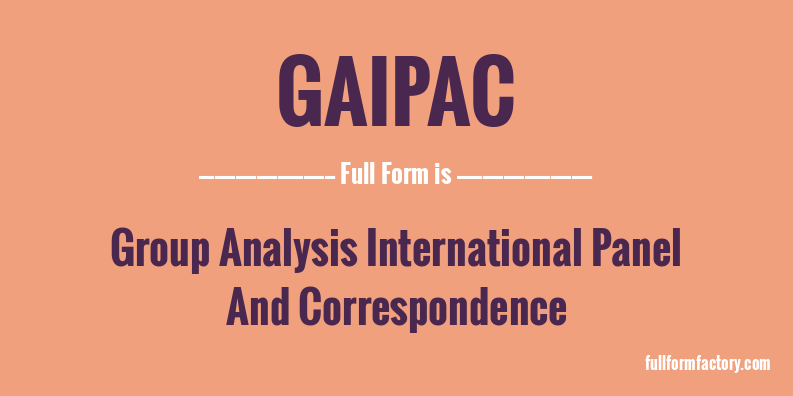 gaipac-full-form